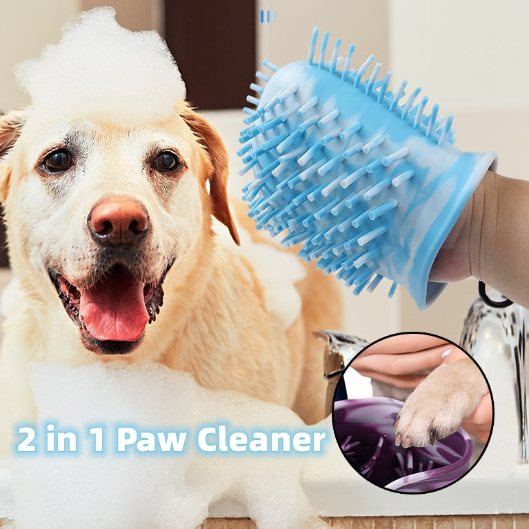 Dog Paw Cleaner Cup Soft Pet Dog Foot Cleaning Washer Brush Cup Portable Pet Foot Washer Paw Clean Brush Foot Cleaning Bucket Pet Products
